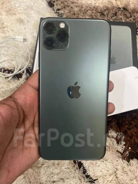 Айфон, Apple iPhone 11 Pro Max, 64 гб, 6.50", моноблок, зеленый, 4G LTE ...