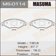 ������� ��������� �������� peugeot 206 Masuma MS-0114 Citroen / Peugeot: E172131 MS0114 ����