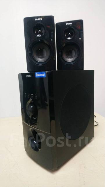 Колонки 2.1 SVEN MS-2050, б/у, в наличии. Цена: 3 000₽ во Владивостоке