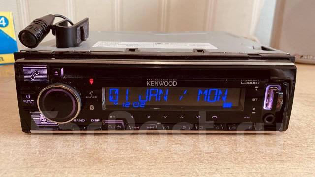 Kenwood U380BT Bluetooth CD / USB / AUX Tuner, 1 DIN — 178x50 мм