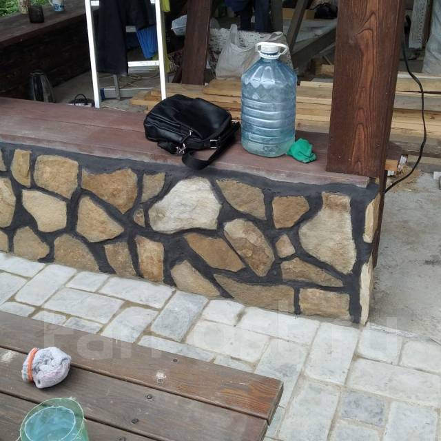 Укладка плитняка. дорожки, лестницы, стеночки во Владивостоке