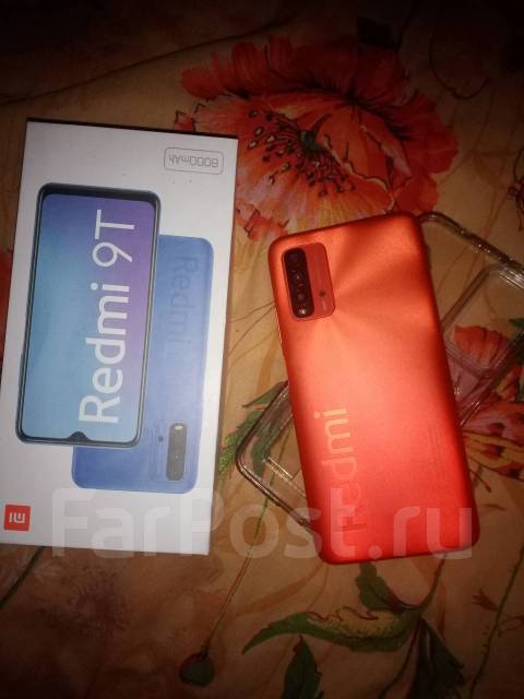 Xiaomi Redmi 9T/128Gb/Android 12/Хор. Сост, 6.53", моноблок, оранжевый ...