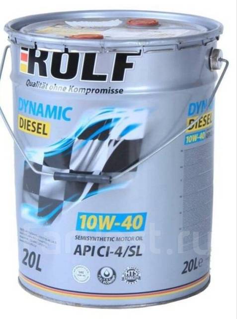 Масло моторное 10w40 ROLF Диз/бенз (20л) CI-4/SL (322546) П/синт ...