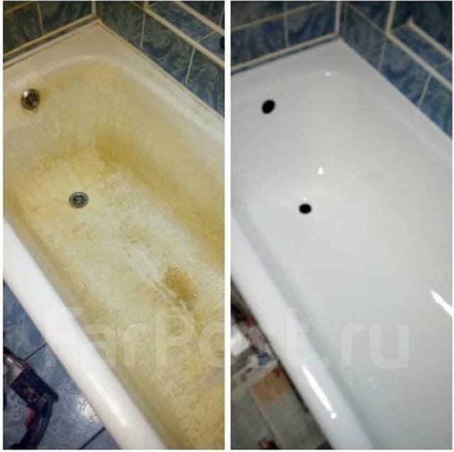 Реставрация ванн от 6500р. Материалы премиального качества во Владивостоке