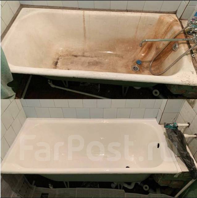 Реставрация ванн от 6500р. Материалы премиального качества во Владивостоке