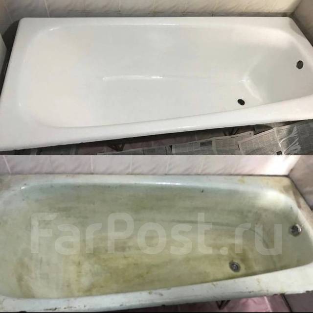 Реставрация ванн от 6500р. Материалы премиального качества во Владивостоке