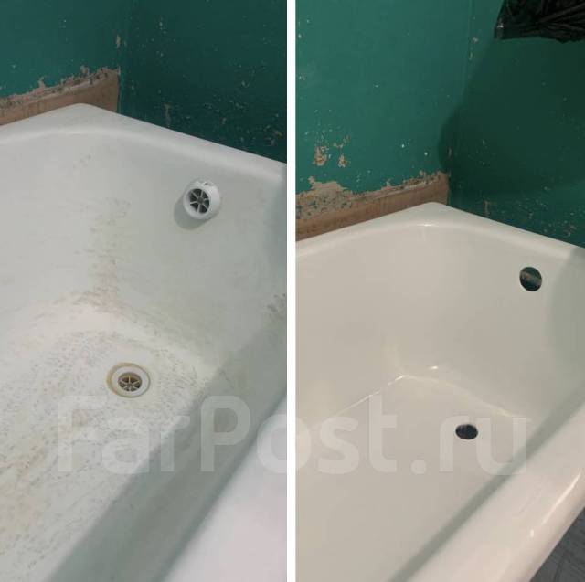 Реставрация ванн от 6500р. Материалы премиального качества во Владивостоке