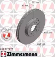 ���� ��������� ! �����. 328x30/51-5x108 Volvo XC 90 2.5T/D5/T6 02 OTTO Zimmermann 610371920 610371920 ����