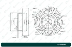 ���� ��������� ��������������� G-brake GFR-01325L ����� GFR01325L ����