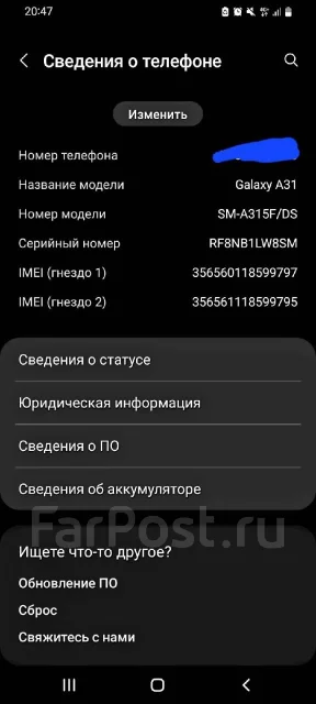 Samsung Galaxy A31. �/�, 64 ��, ����� ����