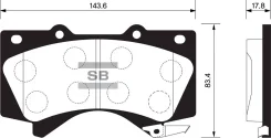 ������� ��������� �������� Sangsin Brake SP1381 SP1381 ����