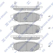 ������� ��������� �������� Sangsin Brake SP2118 SP2118 ����