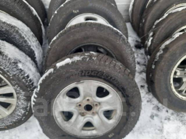 Автошины Bridgestone 225/70 R16 б/у на штампованных дисках, 16", 1 шт ...