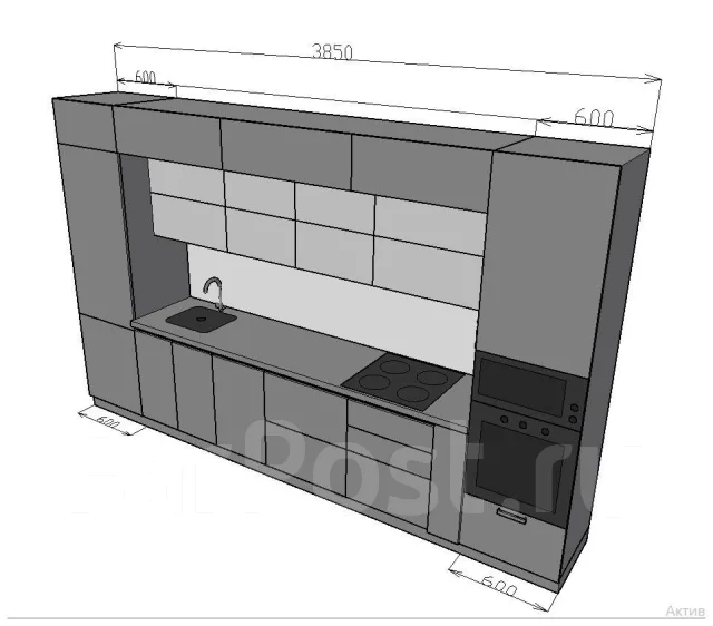 Дизайн-проект, Кухни, Портфолио, неделя. Ориентировочная стоимость: 5 ...