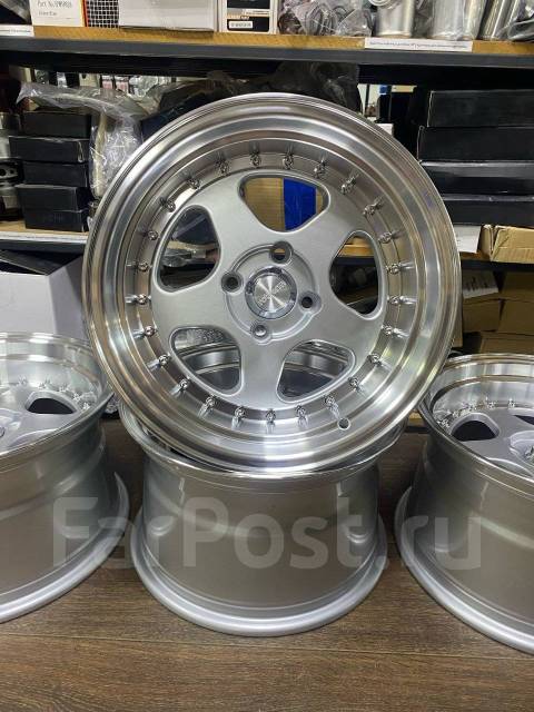 Новые диски Rotiform Style R15 J9 ET20 4X100 серебро, 15", 1 шт, 73,1 ...