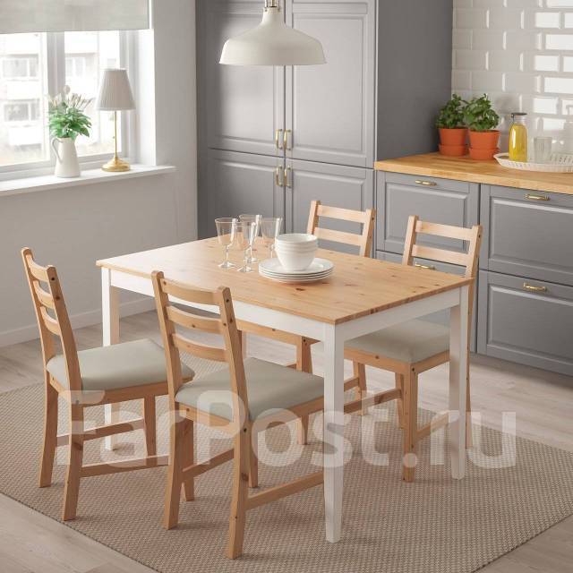 Обеденный стол Ikea, б/у, в наличии. Цена: 5 000₽ в Надеждинском районе