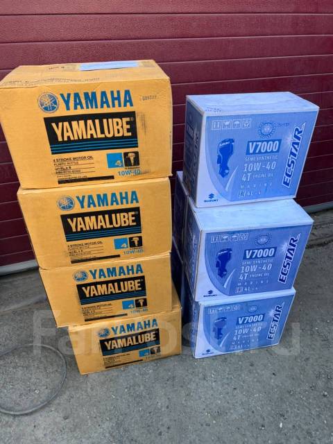 Масло Yamalube 10w-40 для лодочных моторов, минеральное, 4,00 л. SJ ...