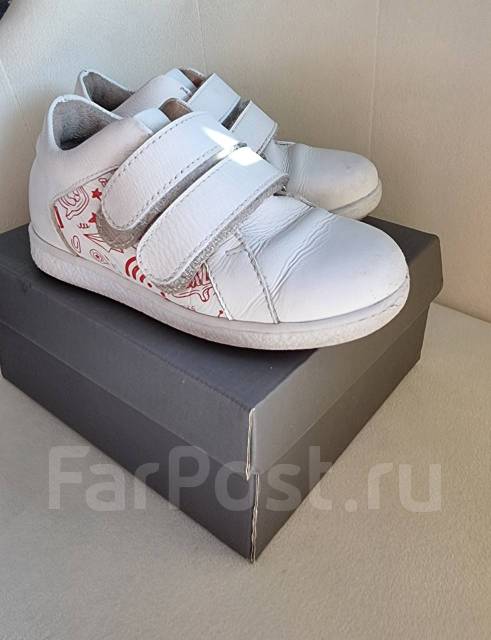 Белые полуботинки tapiboo натуральная кожа, размер: 26, для всех, б/у ...