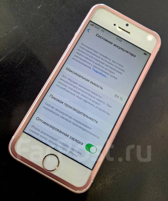 Apple iPhone SE 128gb rose, 4", моноблок, розовый, 3G, 4G LTE, NFC, б/у ...