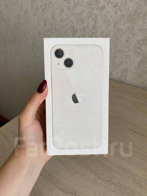 iPhone 13, 128GB, новый, невскрытый, 6.10", белый, в наличии. Цена: 69 ...