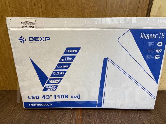 Телевизор DEXP 43’ SmartTV/YandexTV/FullHD как новый, куплен 06.04.23 ...