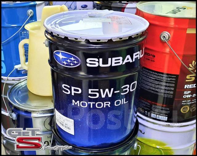 Японское моторное масло subaru 5w-30 SP 20л, 20,00 л. SN, бензин, 4 ...