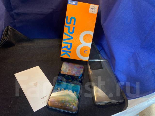 Смартфон Tecno Spark 8C 4+1/64Gb Отличное состояние! БарахолкаДВ, 64 гб ...