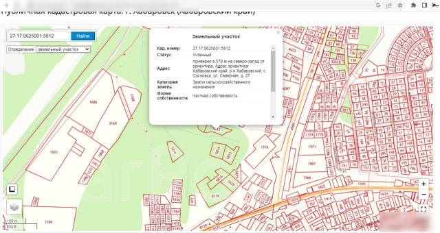 На плане изображение дачный участок по адресу п сосновка ул зеленая д19