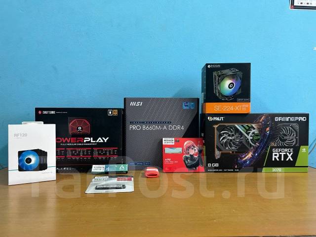 Набор новых комплектующих для сборки пк (RTX 3070/i5-12400f), новый, в ...