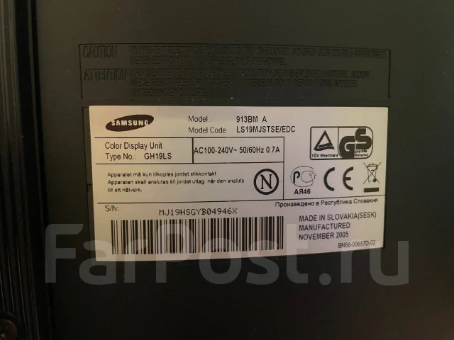 Samsung. 19", ���������� �� (LCD, LED, QLED) ����