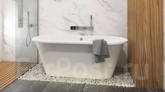 Ванна из литьевого мрамора Marrbaxx Сильвия W17 1665х710, в наличии ...