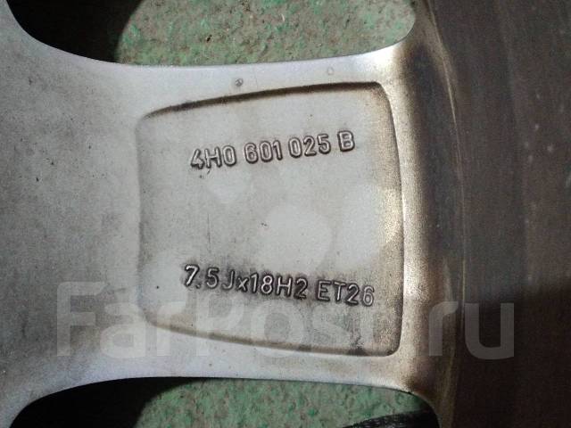 Литье R18, Audi, 18", 1 шт, Ширина диска 7.5" Вылет (ET) 26 мм. 5x112 ...