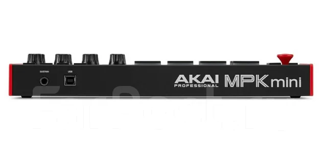 Миди клавиатура белого цвета с чёрной клавиатурой, 25 уменьшенных ...