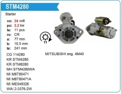 ������� Caterpillar 24V 4M40 11T Krauf STM4280WD ����