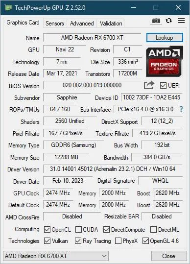 Radeon RX 6700 XT ����