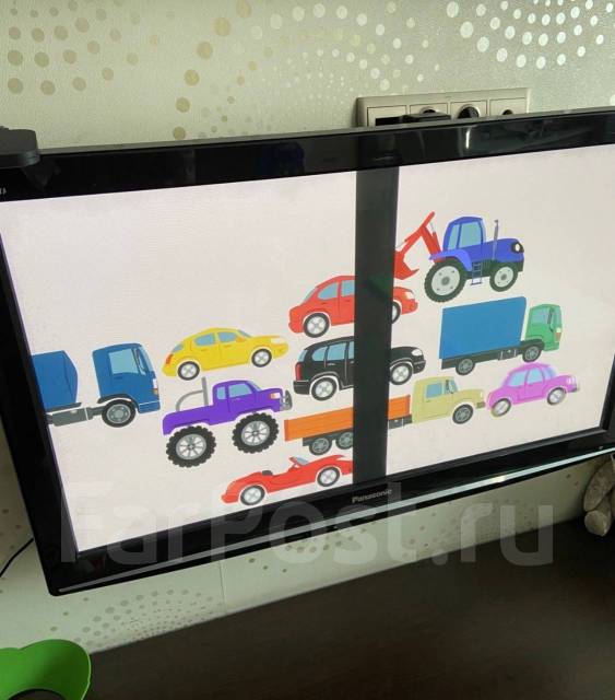Телевизор Panasonic 42 дюйма с дефектом, плазма, 42", б/у, в наличии ...