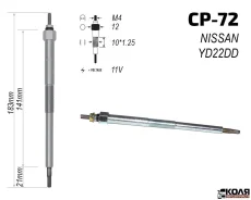 ����� ����������� 12V Nissan YD22DD YD25DDTi (CP72) 11065AD200 ����
