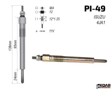 ����� ����������� 11V Isuzu 4JA1 4JB1 (PI-49) 8941337591 ����