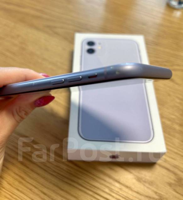 Apple iPhone 11, 64GB, Purple, 64 гб, 6.10", фиолетовый, 4G LTE, б/у, в ...