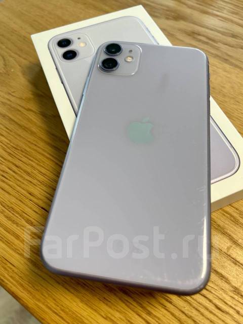 Apple iPhone 11, 64GB, Purple, 64 гб, 6.10", фиолетовый, 4G LTE, б/у, в ...