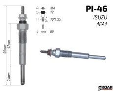 ����� ����������� 5V Isuzu 4FB1 (PI-46) 8942217193 ����