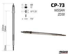 ����� ����������� 11V Nissan ZD30 ZD30DD ZD30DDTi (CP-73) 110652W202 ����