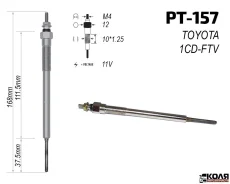 ����� ����������� 11V Toyota 1Kdftv 2Kdftv (PT-157) 1985030010 ����