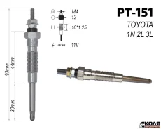 ����� ����������� 11V Toyota 2L 3L 1N (PT-151) 1985054090 ����