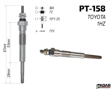 ����� ����������� 11V Toyota 1HZ (PT158) NB 1985017020 1985017020 ����