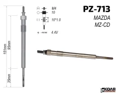 ����� ����������� 4.4V Mazda MZCD2.2 MZCD3.2 (PZ-713) U20218601 ����