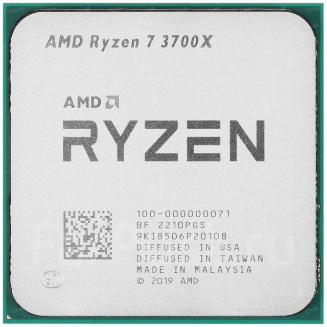 Процессор Ryzen 7 3700X, б/у, в наличии. Цена: 9 500₽ во Владивостоке