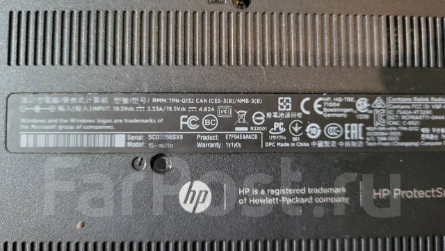 HP Pavilion 15. 15", 1,5����, ��� 6 ��, ���� 120���, WiFi: 1, Bluetooth: 1, ����������� �� 1��. ����