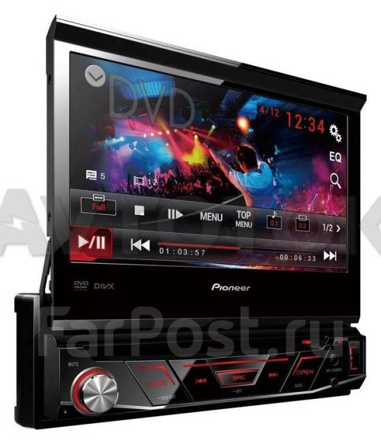 Магнитола 1DIN (178х50) Pioneer с выдвижным экраном AVH-3100DVD, новый ...