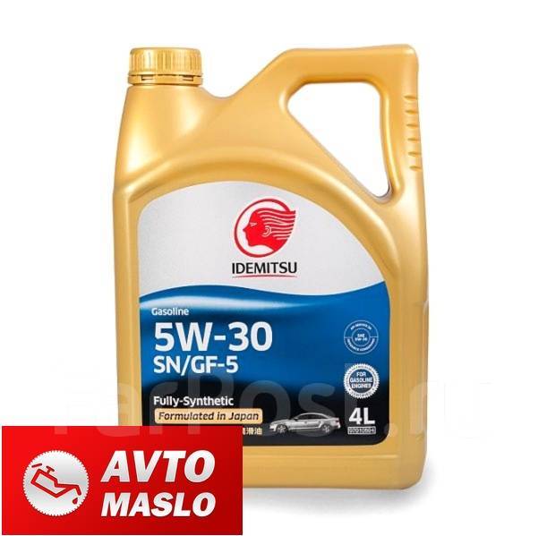 Масло моторное Idemitsu Fully-Synthetic 5W30 SN/GF-5 бензин, синтетика ...